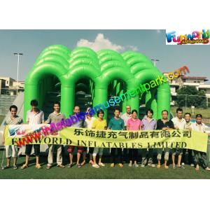 China Fire Retardant PVC Inflatables Obstacle Course 5K Climbing Jumping Castle supplier