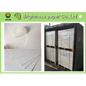 China Large White Card Sheets 350gsm , Recycled Coated Cardboard Sheets Anti - Curl supplier