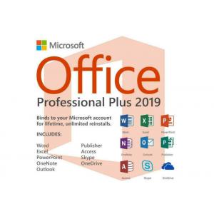 Full Version Microsoft Office 2019 Pro Plus DVD Package 4.0 GB Disk Space Lifetime Warranty