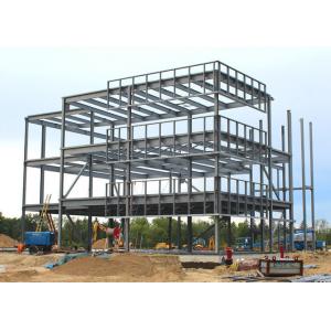 Multi Floors Steel Frame Office Buildings / Prefab Steel Structures Buildings