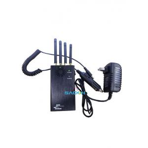 4 Antennas Portable Signal Jammer 2w GSM GPS 20m AMPS TACS