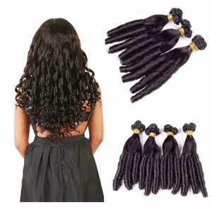 China Indian Funmi Human Hair Spring Curly Virgin Hair Weave Natural Color Hair Extensions Funmi Egg Curls supplier