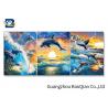 3D Wall Poster Lenticular Flip Animal Jumping Dolphins Photo / Picture Framed