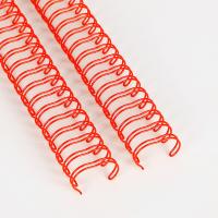 China Binding Twin Wire Spiral Notebook Wire Double Metal Spiral Coil 0.8mm Thick on sale