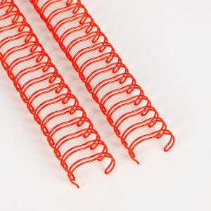 China Binding Twin Wire Spiral Notebook Wire Double Metal Spiral Coil 0.8mm Thick supplier