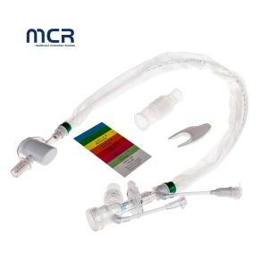 Push Switch And Luer Lock Design Soft Blue Suction Tip Closed Suction Catheter With Protective Sleeve For Adult