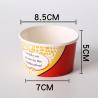 China Refrigerable ODM 5.5Oz Compostable Paper Cups With Lids And Spoons wholesale