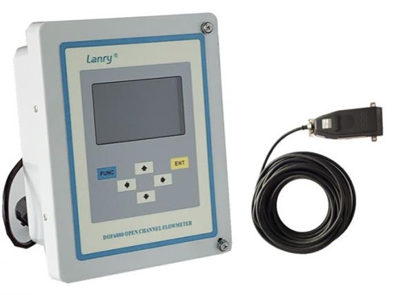 Area Velocity Ultrasonic Open Channel Flow Meter With Data Logger 16GB