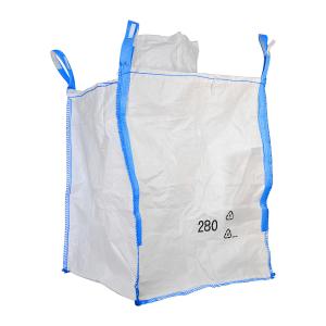 Breathable Moistureproof U-panel PP Woven Big Tonne Bag For white roof granules