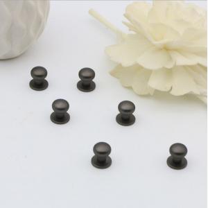 High quality brass material shiny gunmetal color metal 8 mm monk head rivets with screw