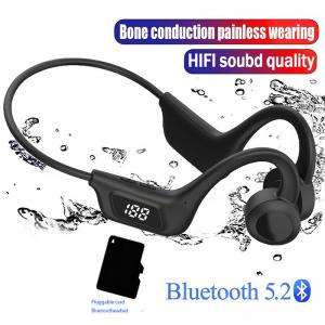 Bone Conduction Wireless Bluetooth Earphone Noise Reduction Waterproof For Run Sports