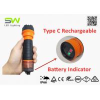 China Robust IP66 5W LED Rechargeable Flashlight With SOS Mode on sale