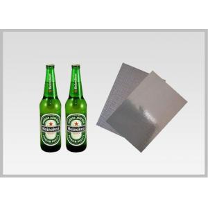 Papel metálico de plata lavable con la etiqueta material olográfica de la botella de cerveza de la pulpa de madera del laser en 70gsm