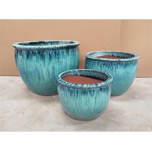 Round Ceramic Plant Pots Outdoor