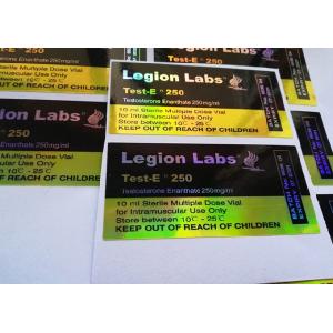 10ml Vial Hologram Sticker Labels / Medicine Bottle Label Laser Printing