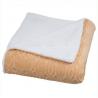 Embossed Double Sided Flannel Throw Blanket For Sofa / Bedding Ultra Soft