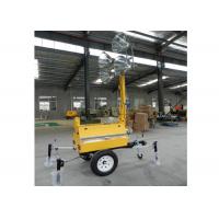China Metal halide mobile light tower power generator /  trailer light tower 5kw 10kw 20kw on sale