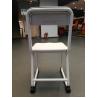 Hollow Student Desk And Chair Set With Plastic Backrest / Top Table