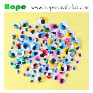 Multi-colored assorted colors plastic adhesive back sticky back googly eyes wiggly eyes for hobbies and kids DIY craft