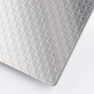 China Diamond Embossed Stainless Steel Sheet Custom Cut 3mm Thickness supplier