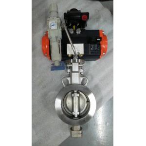 Disc Triple Eccentric Butterfly Valve Pneumatic Actuator Control Butterfly Valves