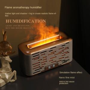 Flame Aromatherapy Humidifier Nano Mist Quiet Large Capacity Humidification Machine With Atmosphere Light