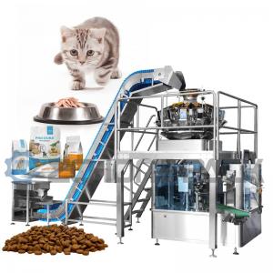 Peso da máquina de empacotamento do alimento de Cat And Dog Food Pet e selagem automáticos
