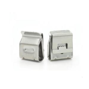 Silver Solar Panel PV System Components Install Cable Clips SS304 2x4mm