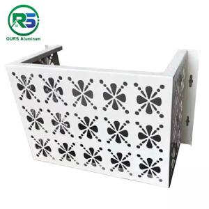 1.5mm-4mm Thickness Aluminium Air Conditioner Cover Metal Vent Perforated Panels
