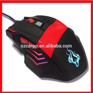 China C-518 Hot sale cool wired mouse for gaming with factory price  striking colors supplier