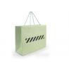 Green Recyclable Personalised Paper Bags , Kraft Paper Bags With Handles