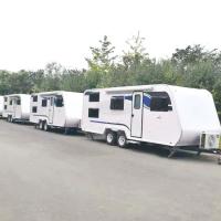 China 3.5m - 11m Fiberglass Rv Trailers Grey Water Capacity Fiberglass Camper Trailer on sale