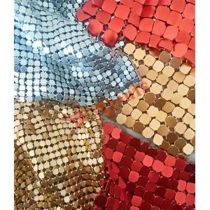 Various Color 3mm Metal Sequin Mesh For Space Divider