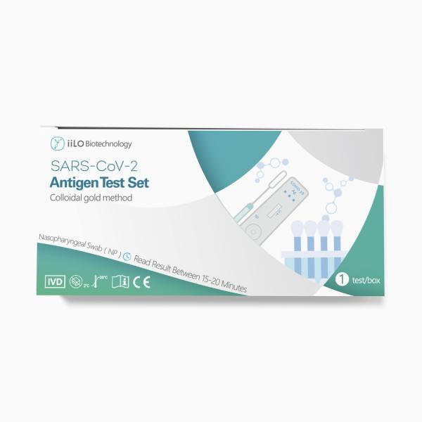 iiLO CE SARS-CoV-2 Antigen Test Set Nasopharyngeal Swab 1 piece