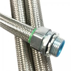 China Anti Corrosion SS304 Stainless Steel Braiding Flexible Metal Tube For Electrical Wire Protected supplier