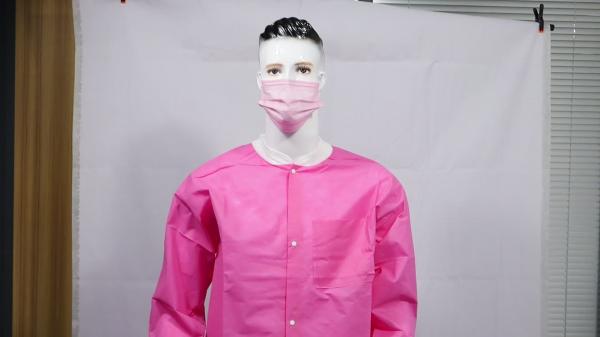 S&J High quality lab coats disposable Medical laboratory coat , doctors uniform