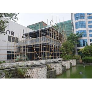 China Metal Mesh Concrete Foam Prefab Steel House / Steel Frame Prefabricated Houses supplier