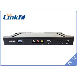 China Handheld COFDM Video Receiver AES256 Encryption FHD CVBS H.264 with Display and Battery Powered wholesale