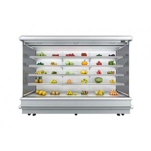 China Customized Multi Shelves Wall Mounted Refrigerator Open Display Fridge supplier
