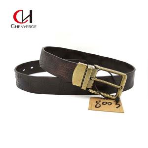 Cowhide Genuine Brown Leather Belt Womens Width 34mm Practical