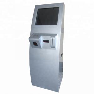 China Metal 19in Floor Stand Touch Terminal FCC With QR Reader supplier