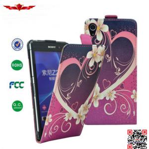 Hot Selling 100% Qualify PU Flip Leather Cover Cases For Sony Xperia Z2