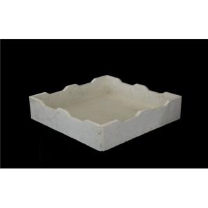 Square High Temperature Crucible , Ceramic Saggers For Fire Ceramic Tiles