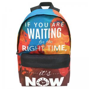 Printed backpack women Korean version 2018 new travel backpack men's university student bag academic style