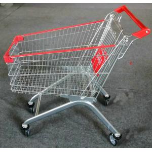 China Strong Frame Folding Shopping Cart , Shopping Trolley Cart 5 Inch Caster Size supplier