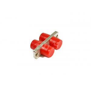 China Single Mode / Multimode Fiber Optic Adapter FC Red With Plastic & Metal supplier