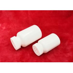 Stick Label 60mm Plastic Pill Bottles Broken Proof With Aluminium Liner