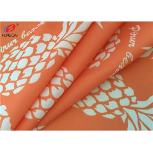China Printed 4 Way Stretch 87 Polyester 13 Spandex Fabric For Bikini , Waterproof supplier