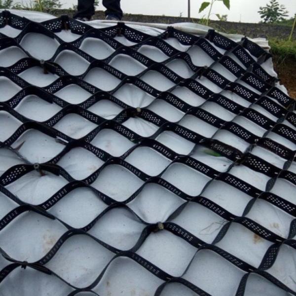 Productos de tierra negra Hdpe Geocel para el revestimiento de calzada de grava Geocel lisa