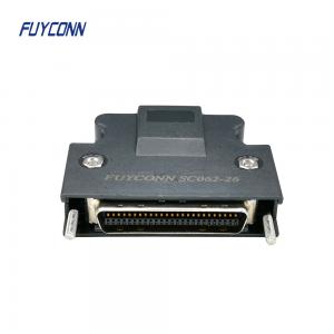 China 50 Pin Servo Connector Male Mini Solder Type Servo SCSI Cable Connector W/ Cover supplier